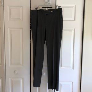 Calvin Klein Charcoal Grey Flat Front Pants